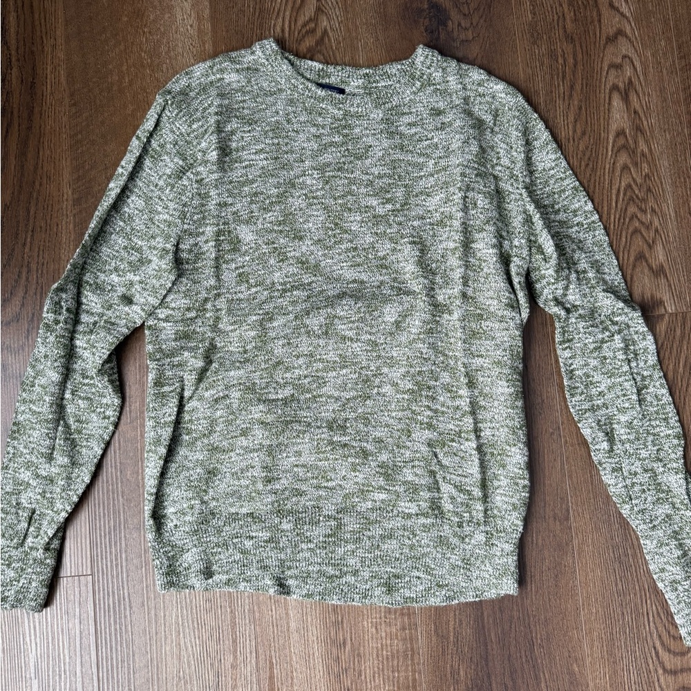 JCrew Olive Green Crewneck Sweater